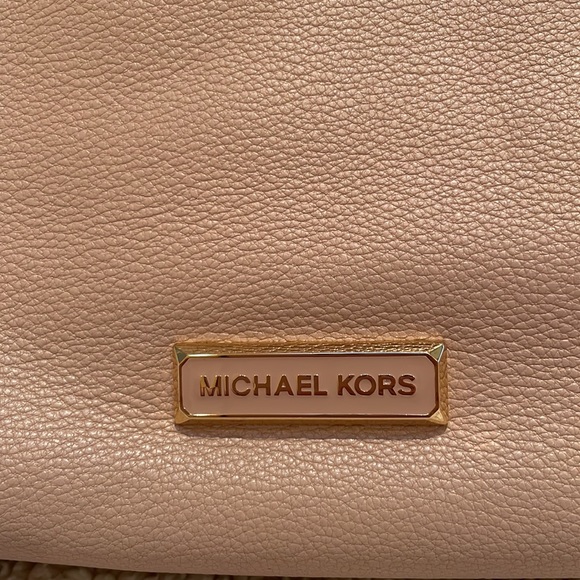 NWT Michael Kors Lexington Large Leather Shoulder Bag, Soft Pink - Picture 6 of 13